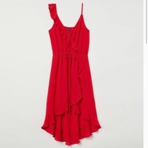 H&M RED Wrap Dress